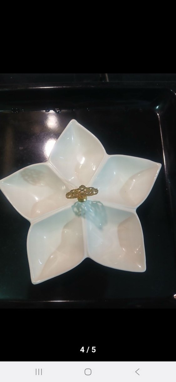 Çiçek Desenli Beyaz dekoratif çerezlik - Görsel 4