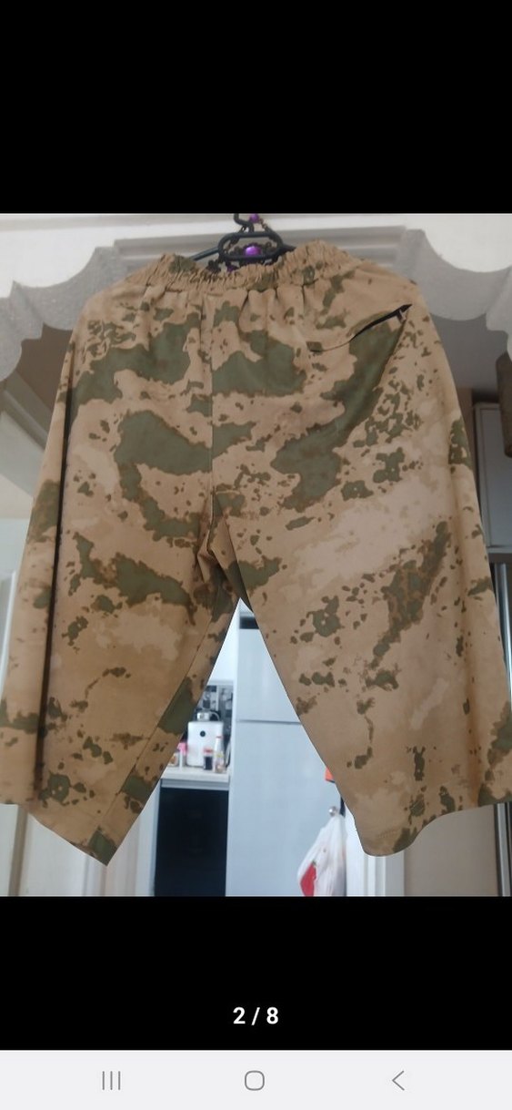 Kahverengi Kamuflaj Erkek Mini Şort - Görsel 2