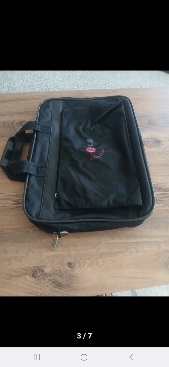 Fermuarlı Siyah Erkek Evrak ve bilgisayar Çantası - Görsel 3