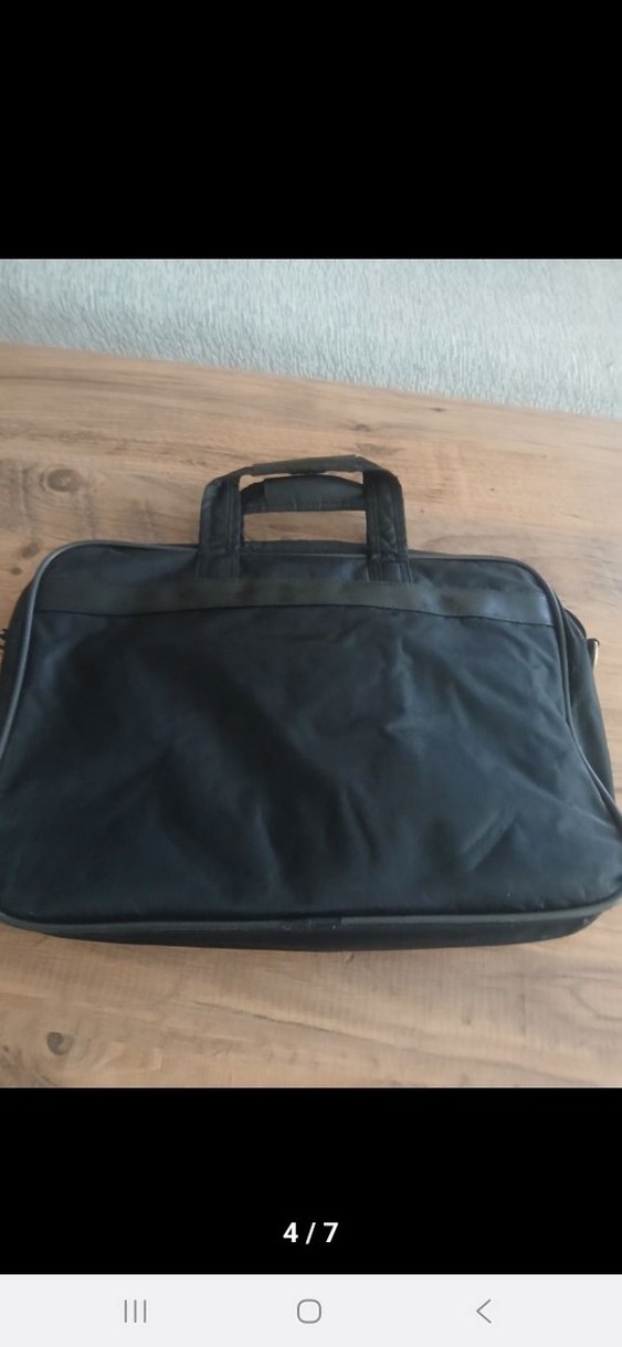 Fermuarlı Siyah Erkek Evrak ve bilgisayar Çantası - Görsel 4