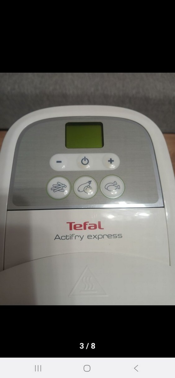 Tefal Dijital Kontrollü Beyaz Gri Fritöz Actfry express - Görsel 3