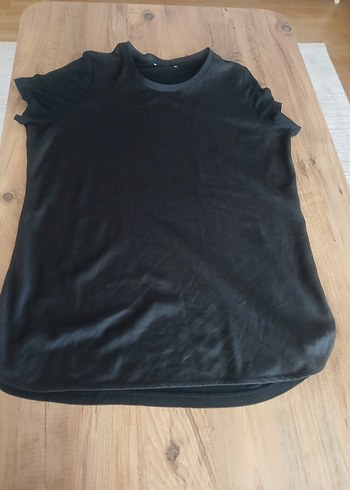 Siyah Kadın Midi Tişört - Görsel 2