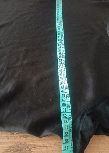 Siyah Kadın Midi Tişört - Görsel 4