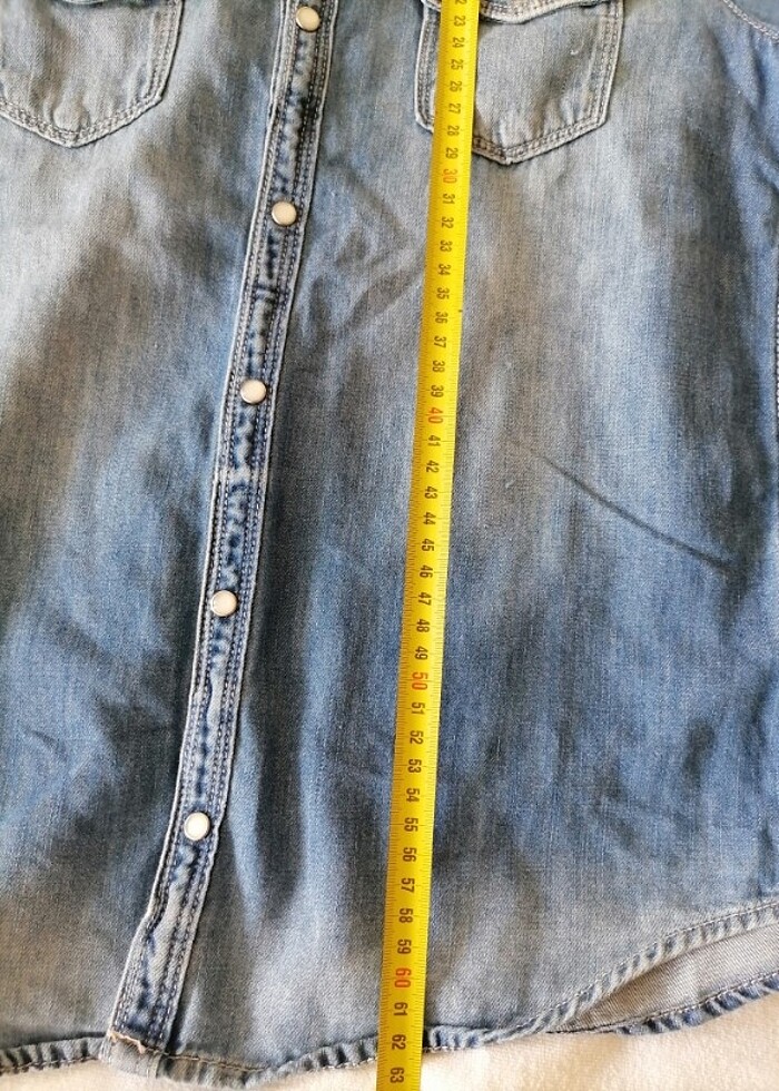 Kız çocuk kot gömlek - Görsel 5