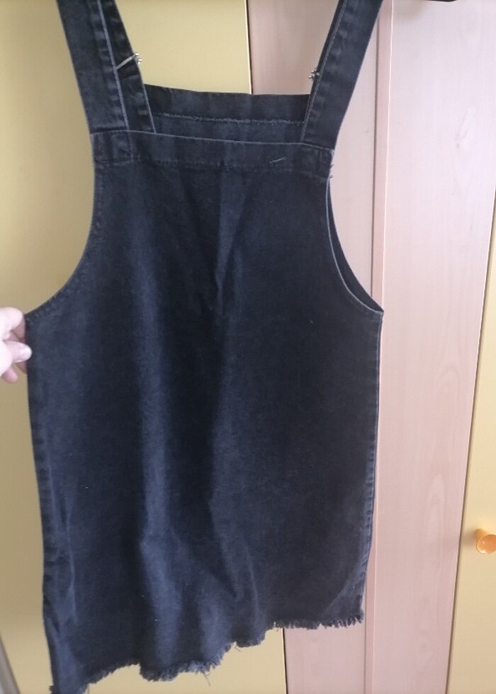 Kız çocuk kot jile salopet - Görsel 2