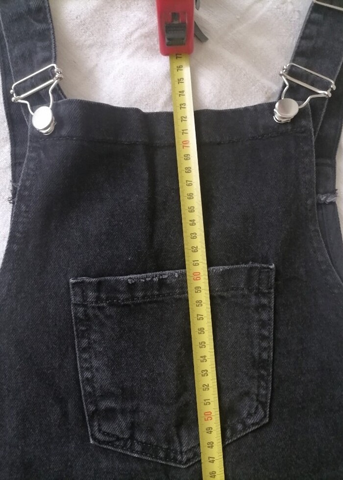 Kız çocuk kot jile salopet - Görsel 3