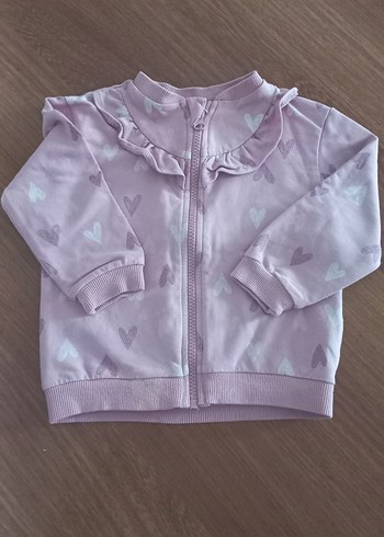 LC Waikiki pembe Bebek Kız Uzun Kollu Fermuarlı Takım