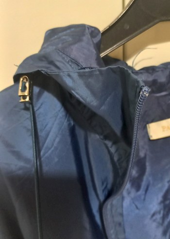 Parlak Mavi Midi Kadın Yağmurluk - Görsel 8