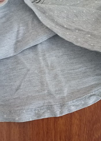 Kız Çocuk Gri Uzun Kollu Sweatshirt - Görsel 3