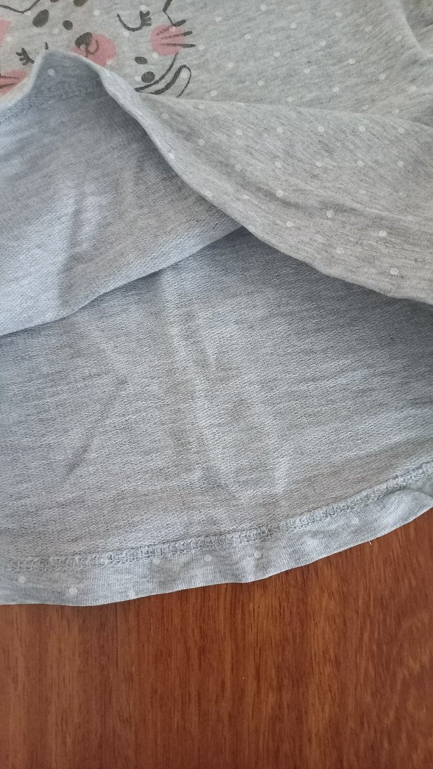 Kız Çocuk Gri Uzun Kollu Sweatshirt - Görsel 3