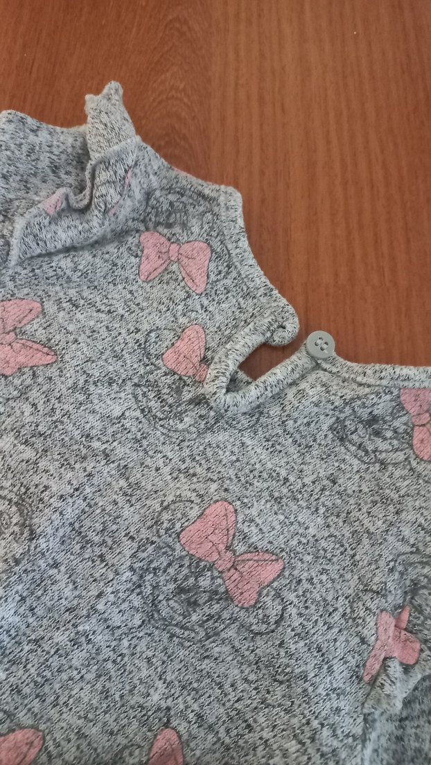 Gri Desenli Çocuk elbisesi - Görsel 4