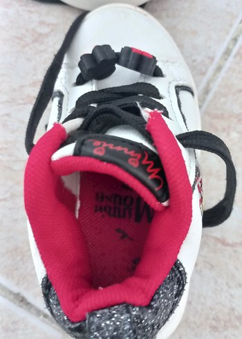 Kız Çocuk Beyaz Minnie Nakışlı Spor Ayakkabı - Görsel 7