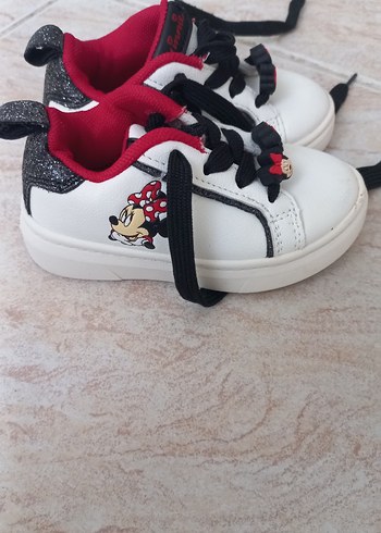 Kız Çocuk Beyaz Minnie Nakışlı Spor Ayakkabı - Görsel 5