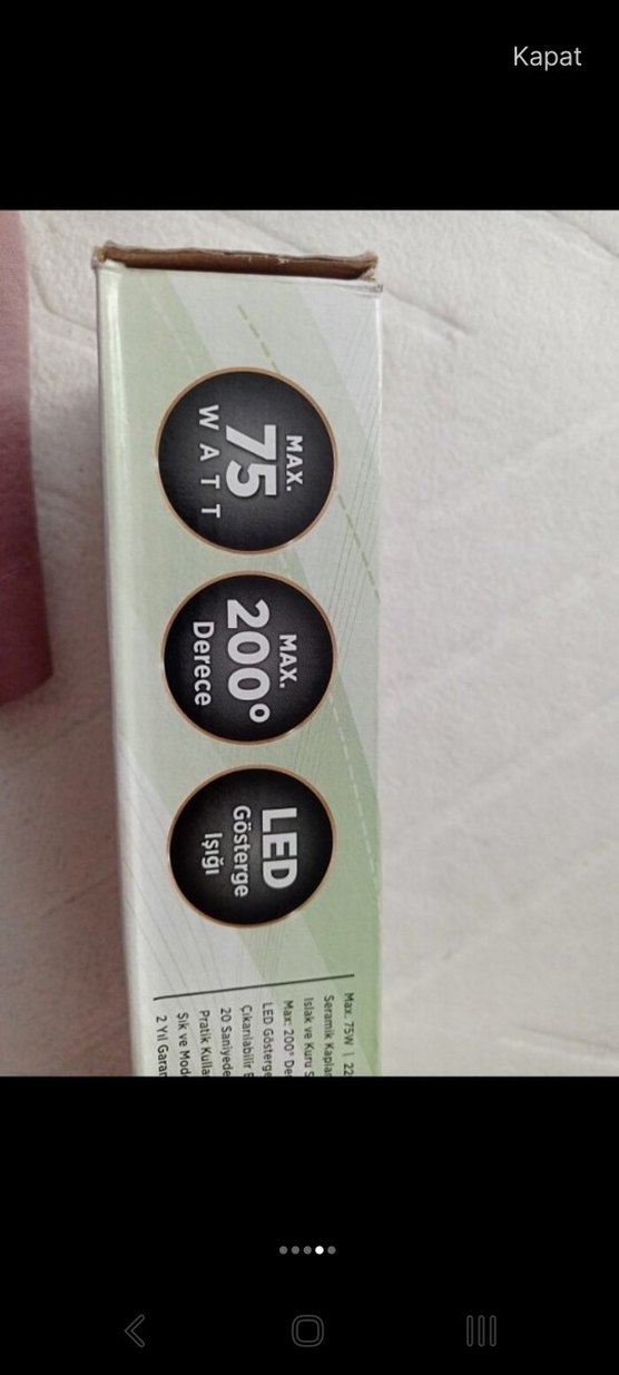 Beyaz RAKS Saç Düzleştirici - Görsel 3