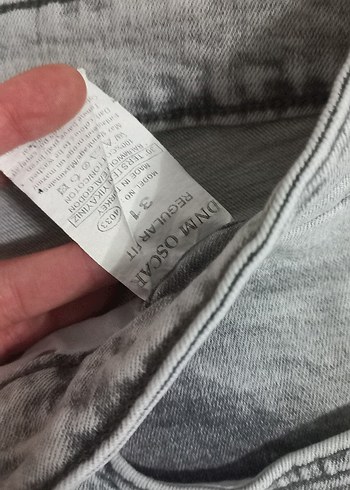 Gri erkek Denim Regular Fit Jean - Görsel 3