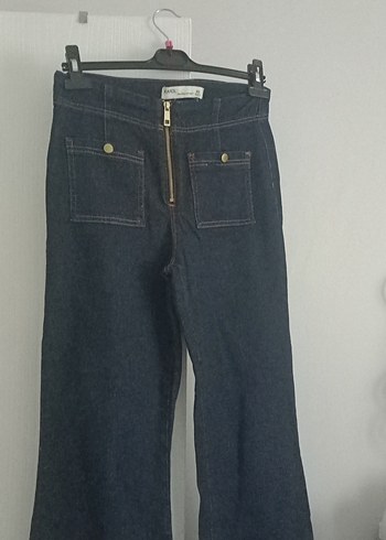 Kadın Lacivert Normal Boy Kot Pantolon