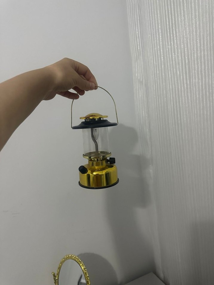 Altın Renkli Mini Fener - Görsel 2