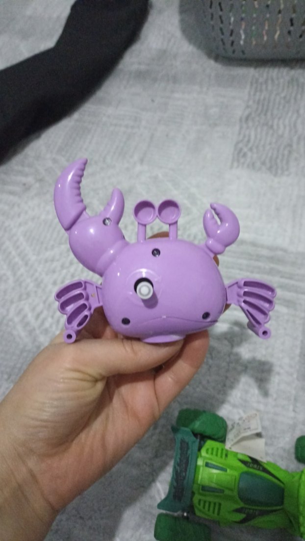 Mor Renkli Oyuncak Yengeç Figürü - Görsel 2