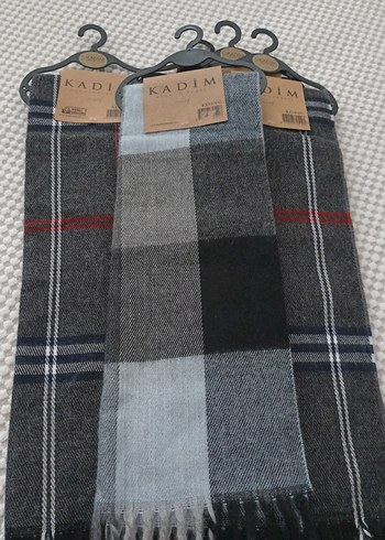 Kadim Erkek Ekose Desenli Midi Atkı - Görsel 3