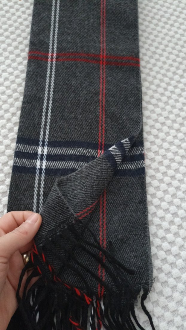 Kadim Erkek Ekose Desenli Midi Atkı - Görsel 5