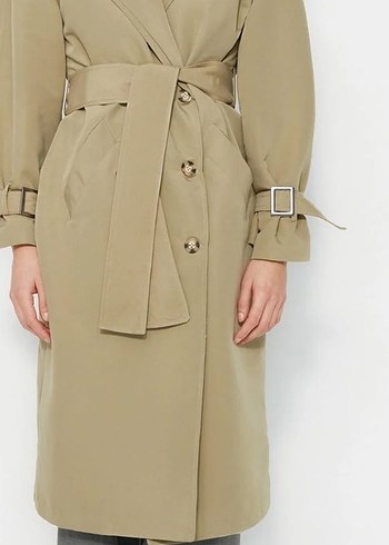Kadın Camel Midi Trençkot - Görsel 4