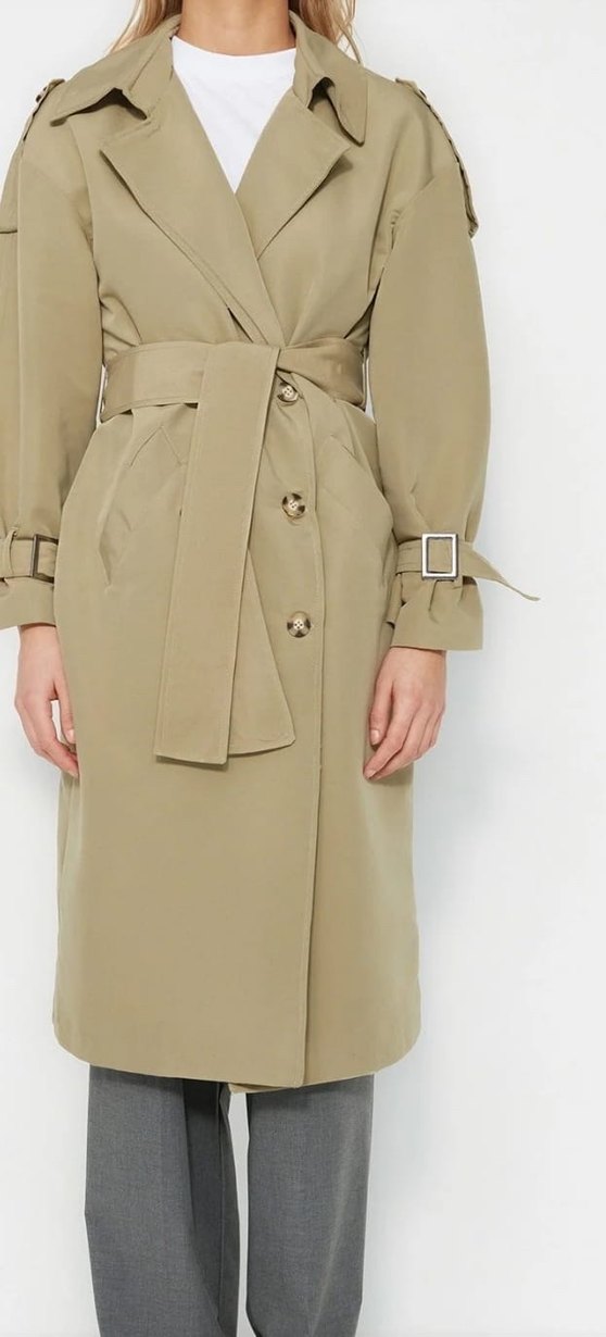 Kadın Camel Midi Trençkot - Görsel 4