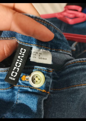 Lacivert Kemerli Kadın Mini Denim Tulum - Görsel 3