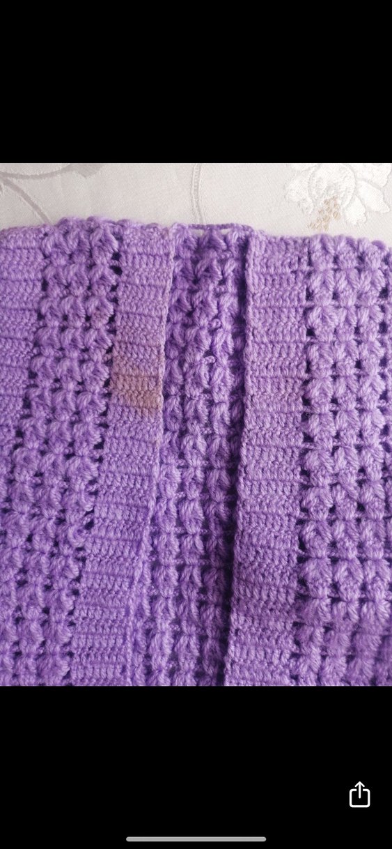 Mor Örgü Kız Çocuk Süveter - Görsel 3