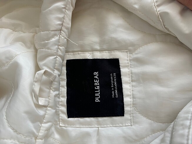 Pull and Bear Pullbear beyaz kanguru