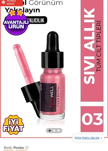 New Well SPF50+ Aydınlatıcı Güneş Kremi ve Allık - Görsel 3