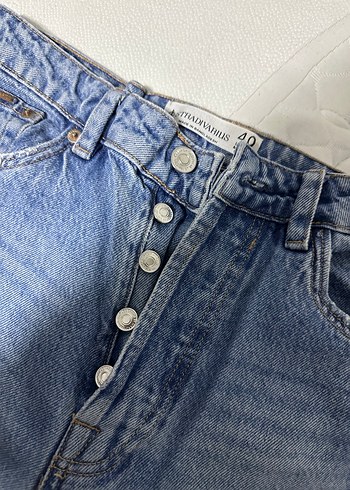 stradivarius Denim Kadın Pantolon - Görsel 3
