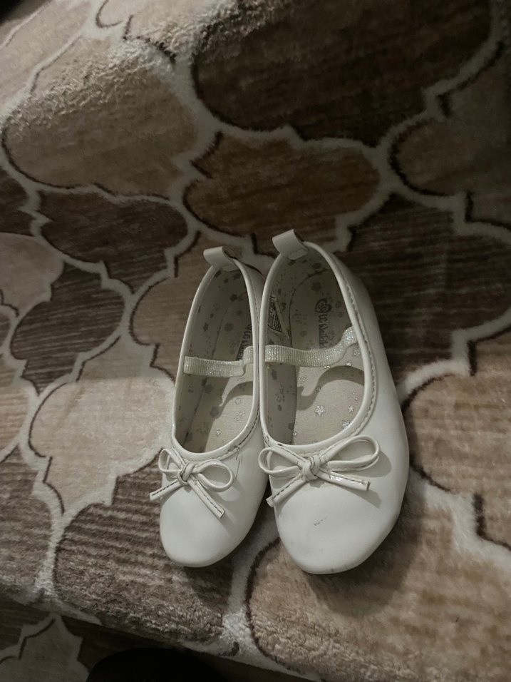 Kız Çocuk Beyaz Fiyonk Detaylı Babet - Görsel 3