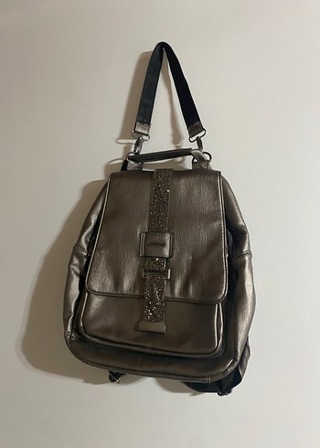 Just Polo Taşlı Antrasit Sırt ve Omuz Çantası - Görsel 3