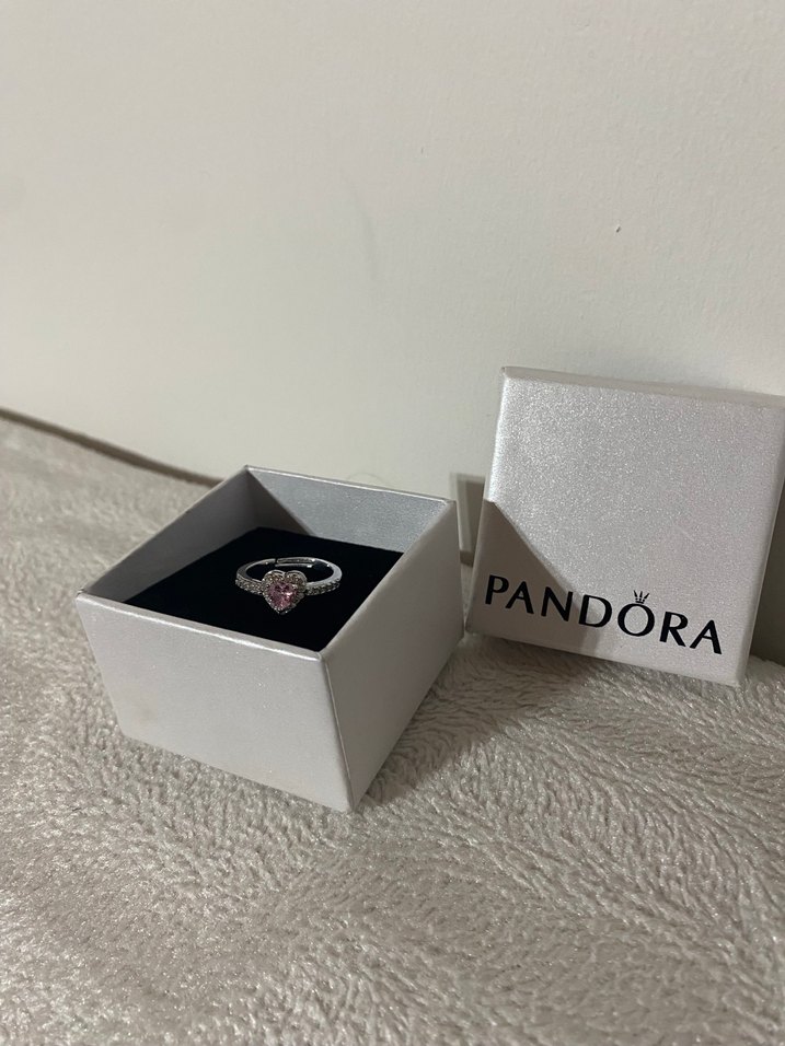 Pembe Taşlı Pandora Kadın Yüzük - Görsel 4