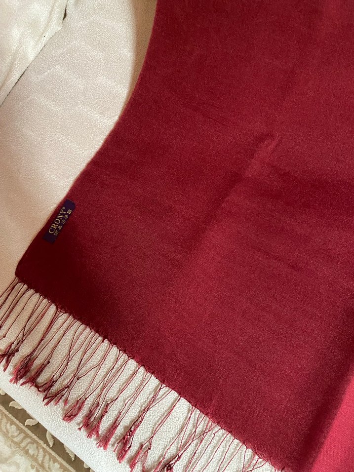 Crony Bordo Kadın Şal - Görsel 3