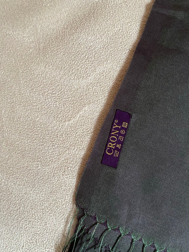 Crony Kadın Gri Yeşil Yanar Döner Şal - Görsel 2