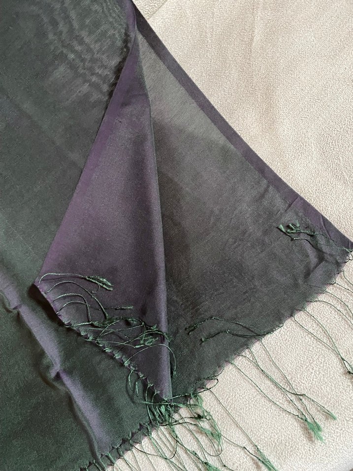 Crony Kadın Gri Yeşil Yanar Döner Şal - Görsel 4