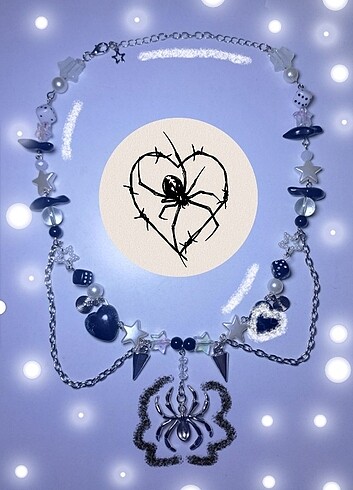 Dark spider kolye