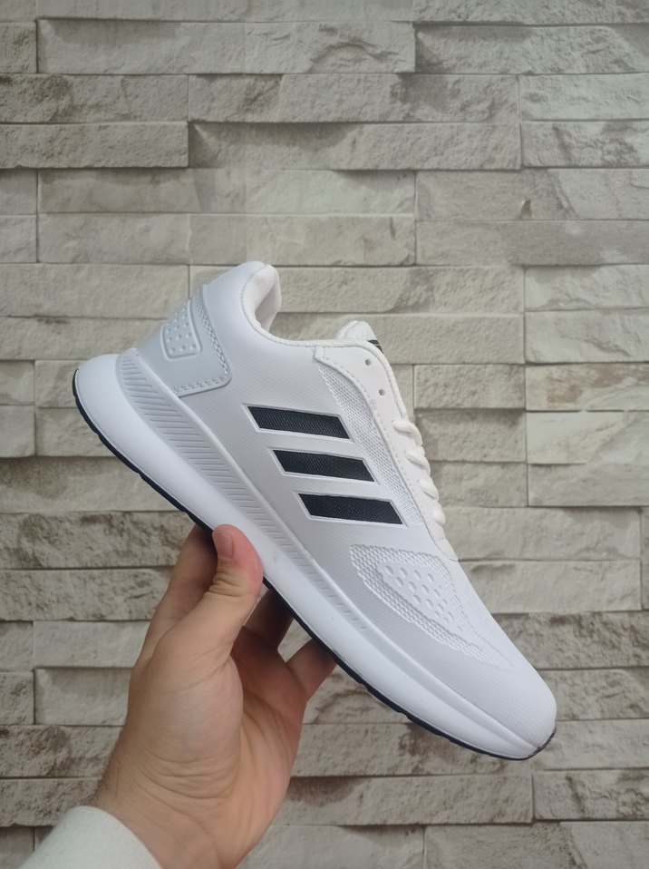 Erkek Beyaz Adidas Spor Ayakkabı - Görsel 3