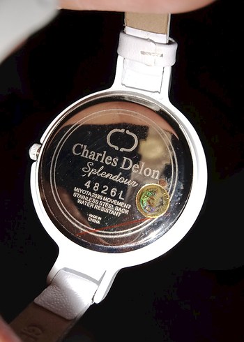 Beden beyaz Renk Charles Delon Beyaz Klasik Kadın Kol Saati
