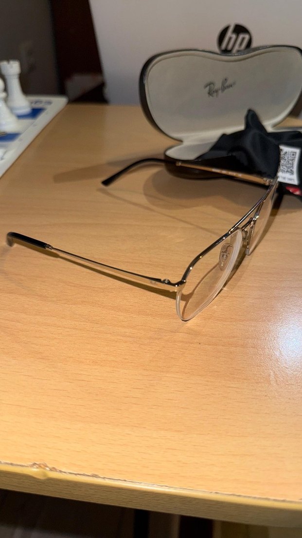 Ray Ban  RB6444 Yarım Çerçeve, Gümüş Renk Şeffaf  Gözlük - Görsel 2