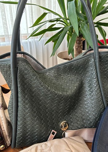 Modern Klasik Siyah Deri Kadın Çanta - Görsel 9