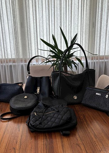 Modern Klasik Siyah Deri Kadın Çanta - Görsel 2