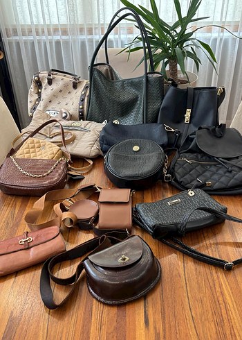 Modern Klasik Siyah Deri Kadın Çanta - Görsel 16