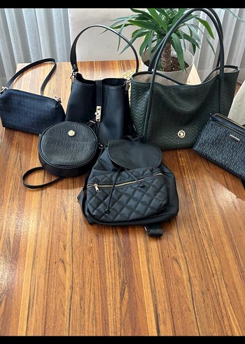 Modern Klasik Siyah Deri Kadın Çanta - Görsel 19