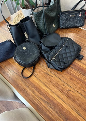 Modern Klasik Siyah Deri Kadın Çanta - Görsel 14