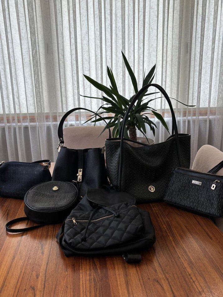 Modern Klasik Siyah Deri Kadın Çanta - Görsel 2