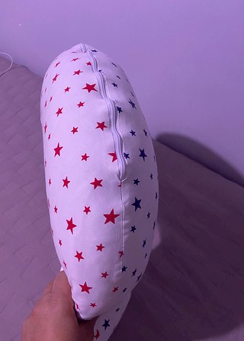 Yıldız Desenli Mor Emzirme ve Hamilelik Yastığı - Görsel 10