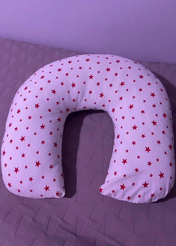 Yıldız Desenli Mor Emzirme ve Hamilelik Yastığı - Görsel 11