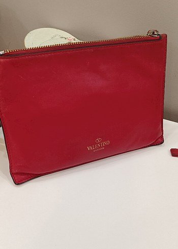 Valentino Kırmızı Deri Kadın El Çantası - Görsel 2